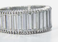 A Platinum and Diamond Eternity Band