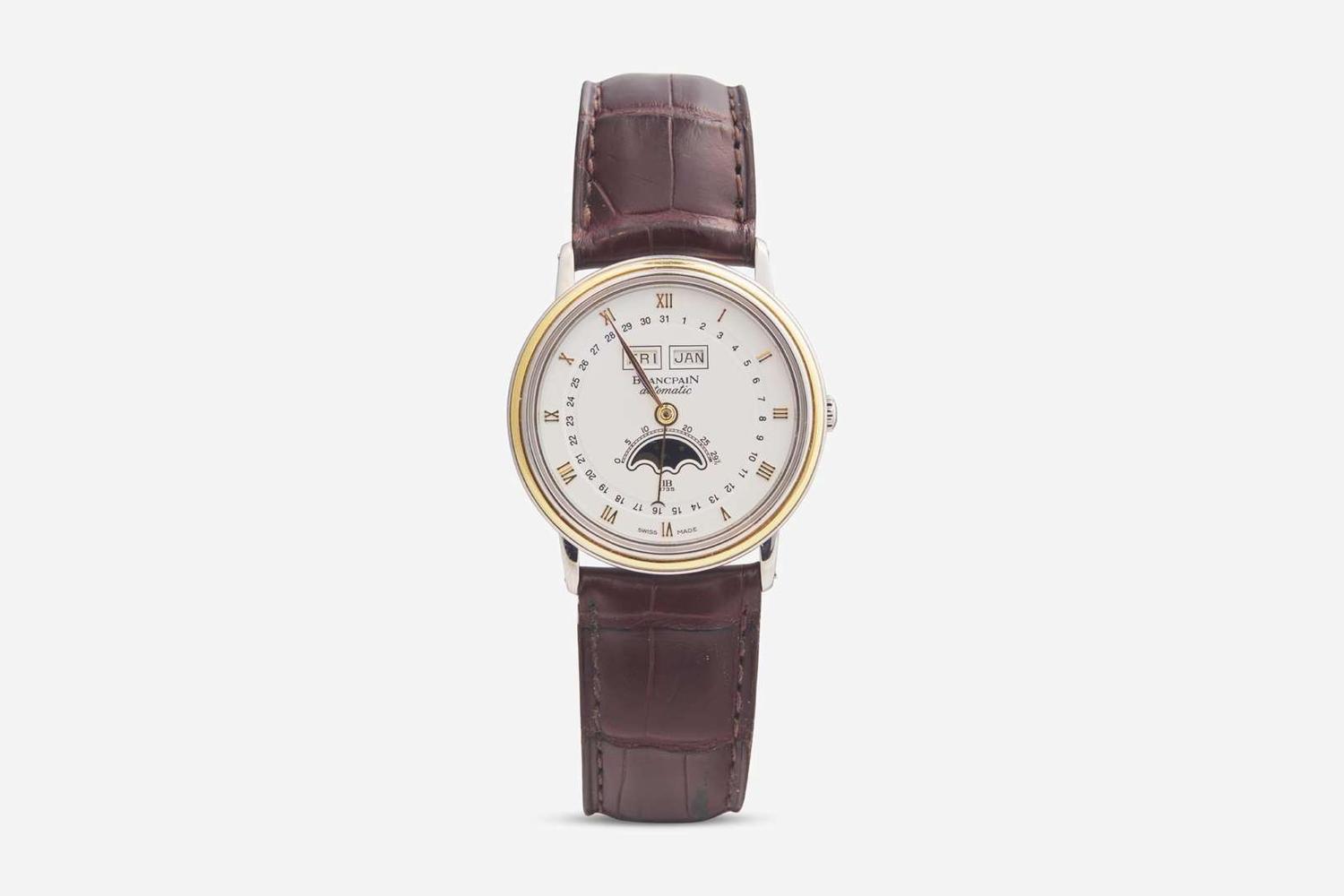 A Men's Blancpain Villeret Triple Calendar Moonphase Automatic