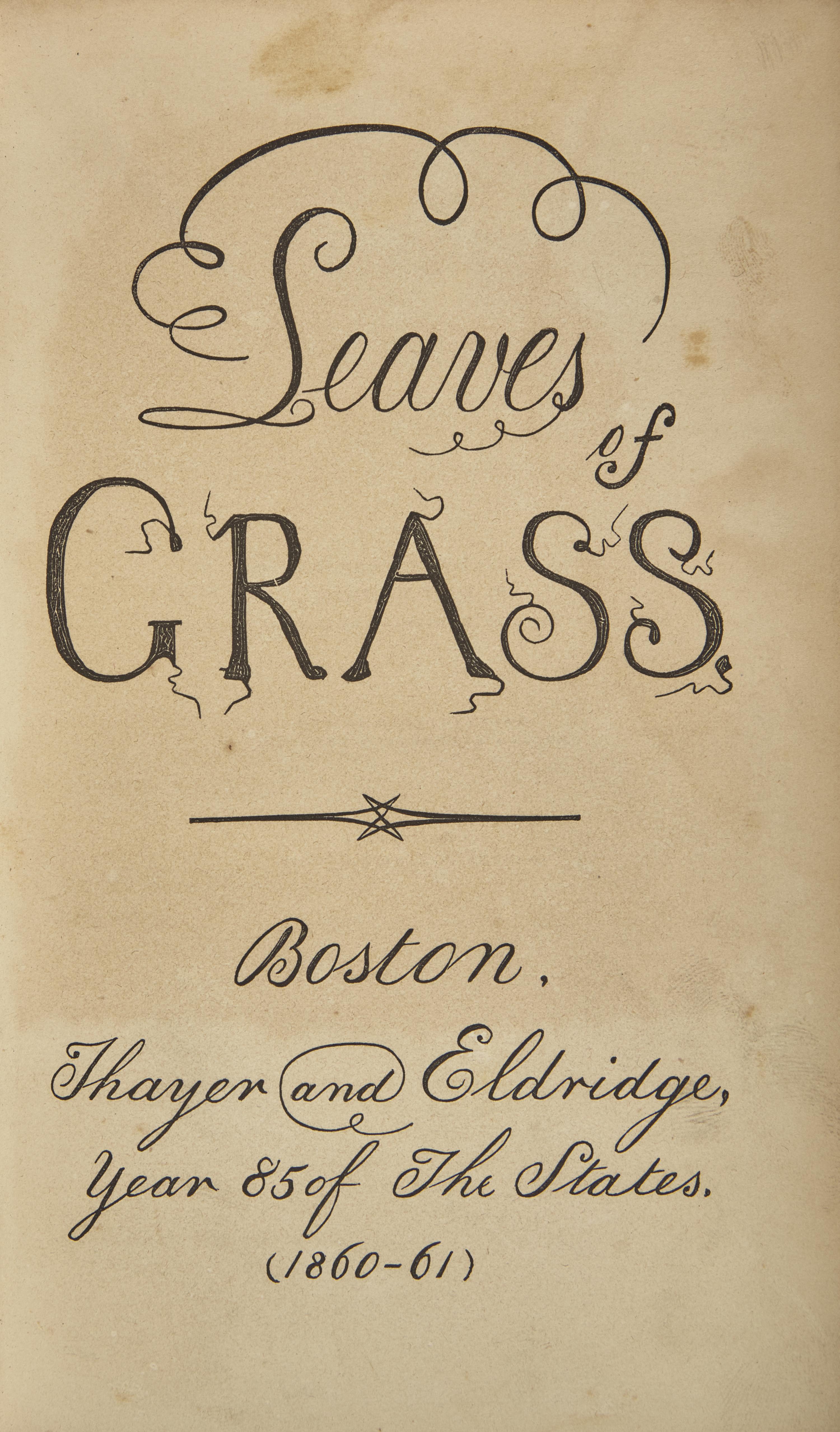 Whitman, Walt. Leaves of Grass
