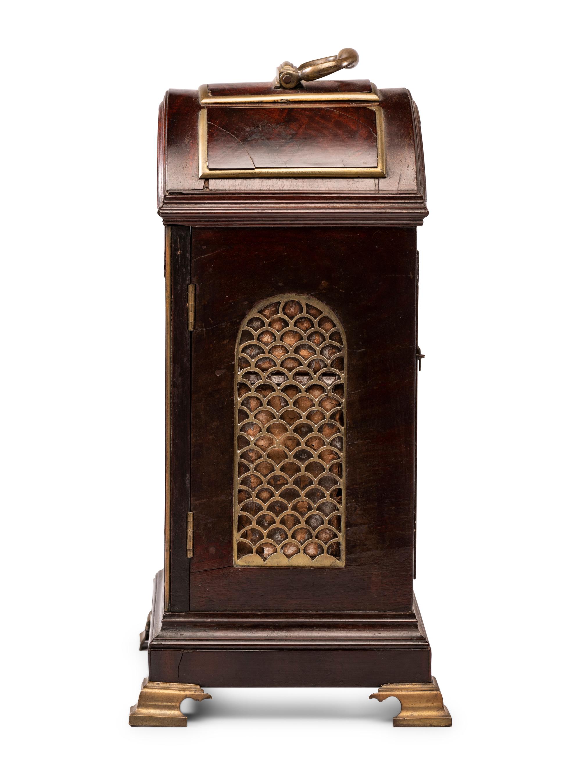 A George III Brass Mounted Mahogany Bracket Clock