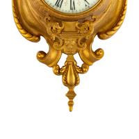 A French Neoclassical Gilt Bronze Cartel Clock