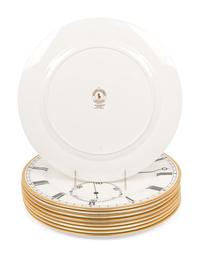 Nine Ralph Lauren Pocketwatch Porcelain Chargers