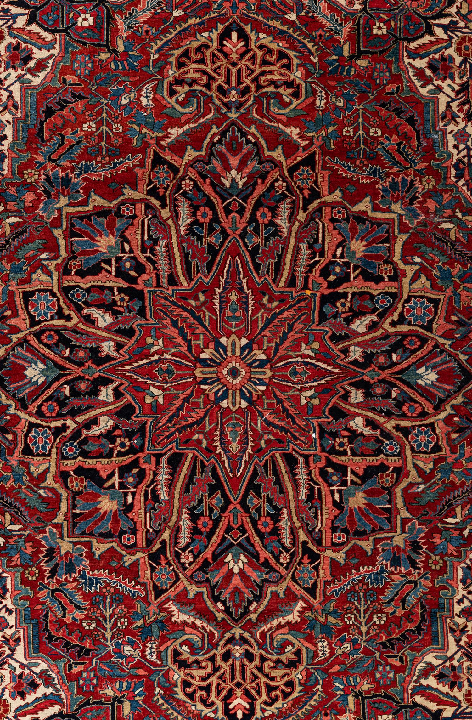 A Heriz Wool Rug