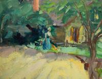 Country Scene with Cottage