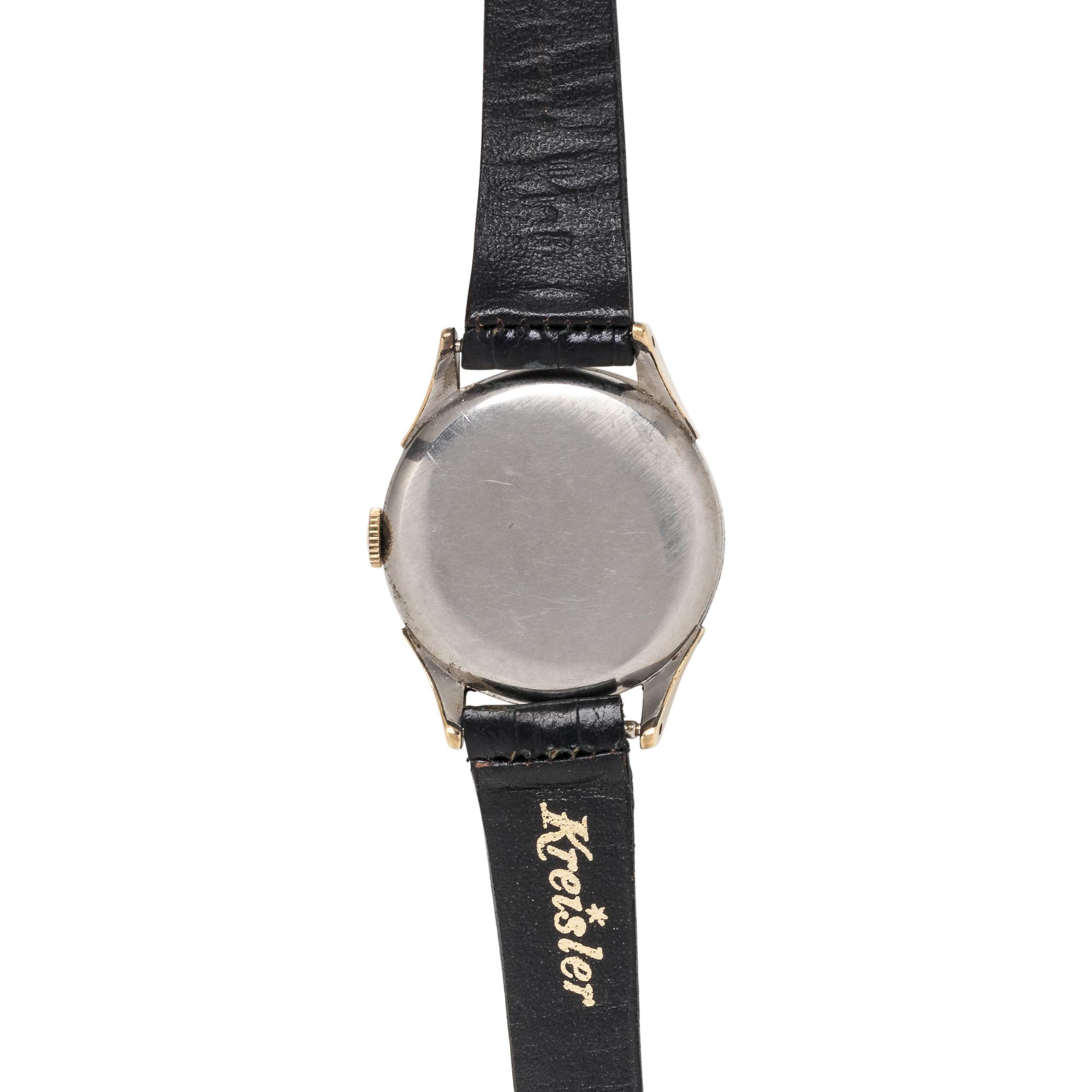 OMEGA, VINTAGE, REF. 2606-1 STEEL AND GOLD-PLATED TRIPLE DATE MOON PHASE 'MUSEUM COSMIC' WRISTWATCH