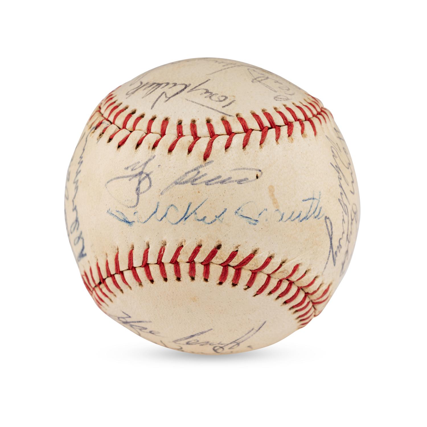A 1963 New York Yankees Team Signed Autograph Baseball (Beckett Authentication Services Letter of Authenticity)