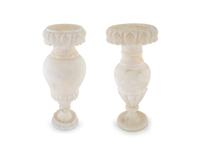 Two Similar Italian Alabaster Lamps — 20TH CENTURY