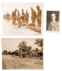 [MEXICAN BORDER WAR]. A group of 4 photographs, incl. Underwood & Underwood images taken in the field.