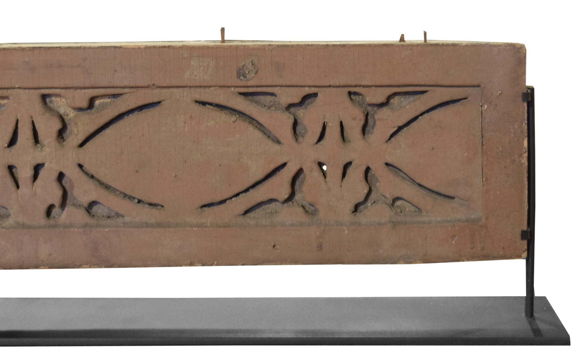 A Sullivan Designed Pine Panel from the James Charnley House by Adler & Sullivan 35" W x 3" D x 8.25" H — United States, 1892