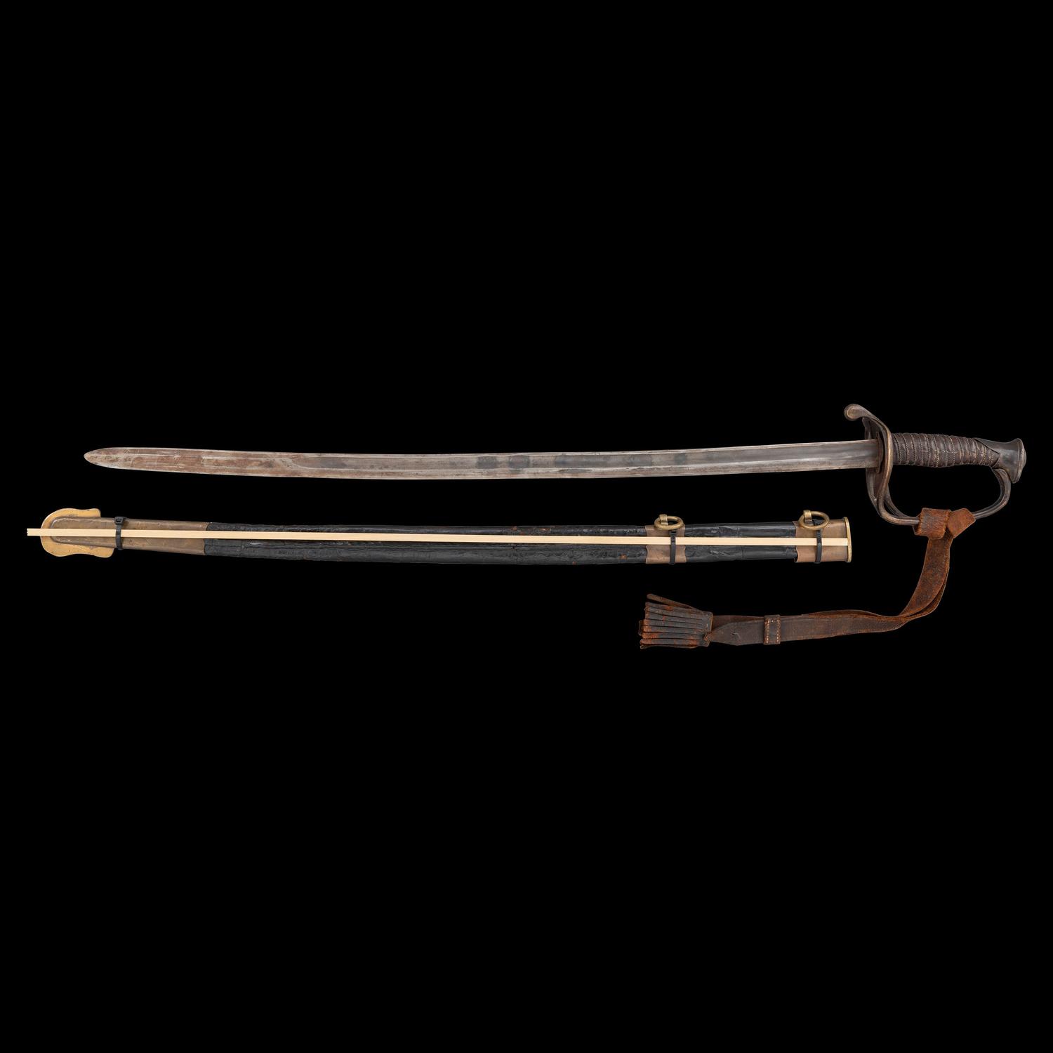Rare Inside Guard Marked Memphis Novelty Works "Floating CS" Staff & Field Officers Sword