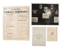 [WOMEN]. A group of pamphlets, handbills, and other ephemera related to women's suffrage, temperance, and educational movements, comprising: