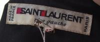 An Yves Saint Laurent Black Taffeta and Velvet Skirt Ensemble, Jacket size 38.