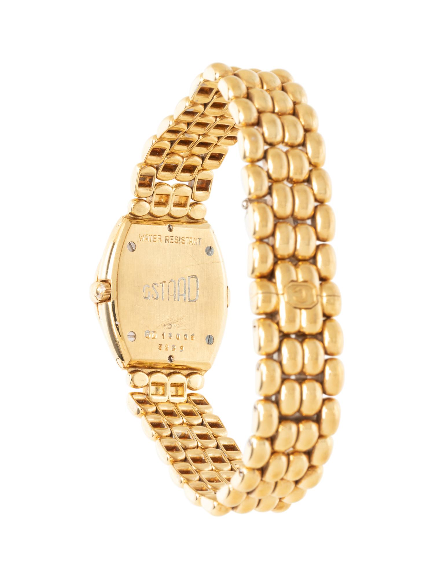 CHOPARD, 18K YELLOW GOLD 'GSTAAD' WATCH