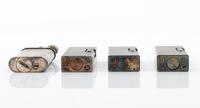 Four Dunhill Silver-Plate Lighters