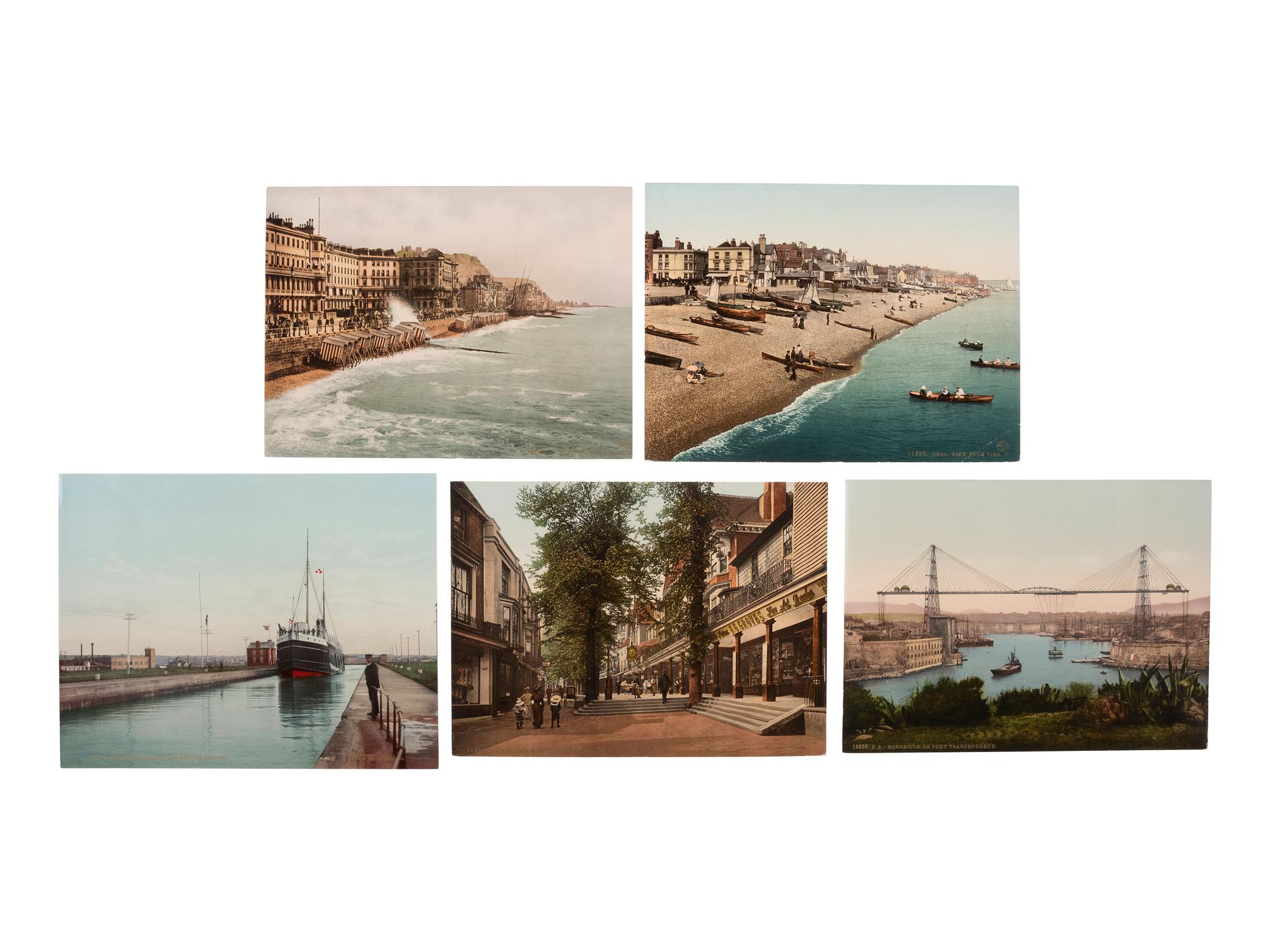 [JACKSON, William Henry, photographer]. Photochrom prints incl. US and Cuban scenes. 1900-1904.
