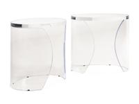 A Pair of Acrylic Side Tables