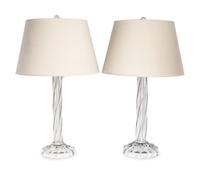 A Pair of Murano Glass Table Lamps