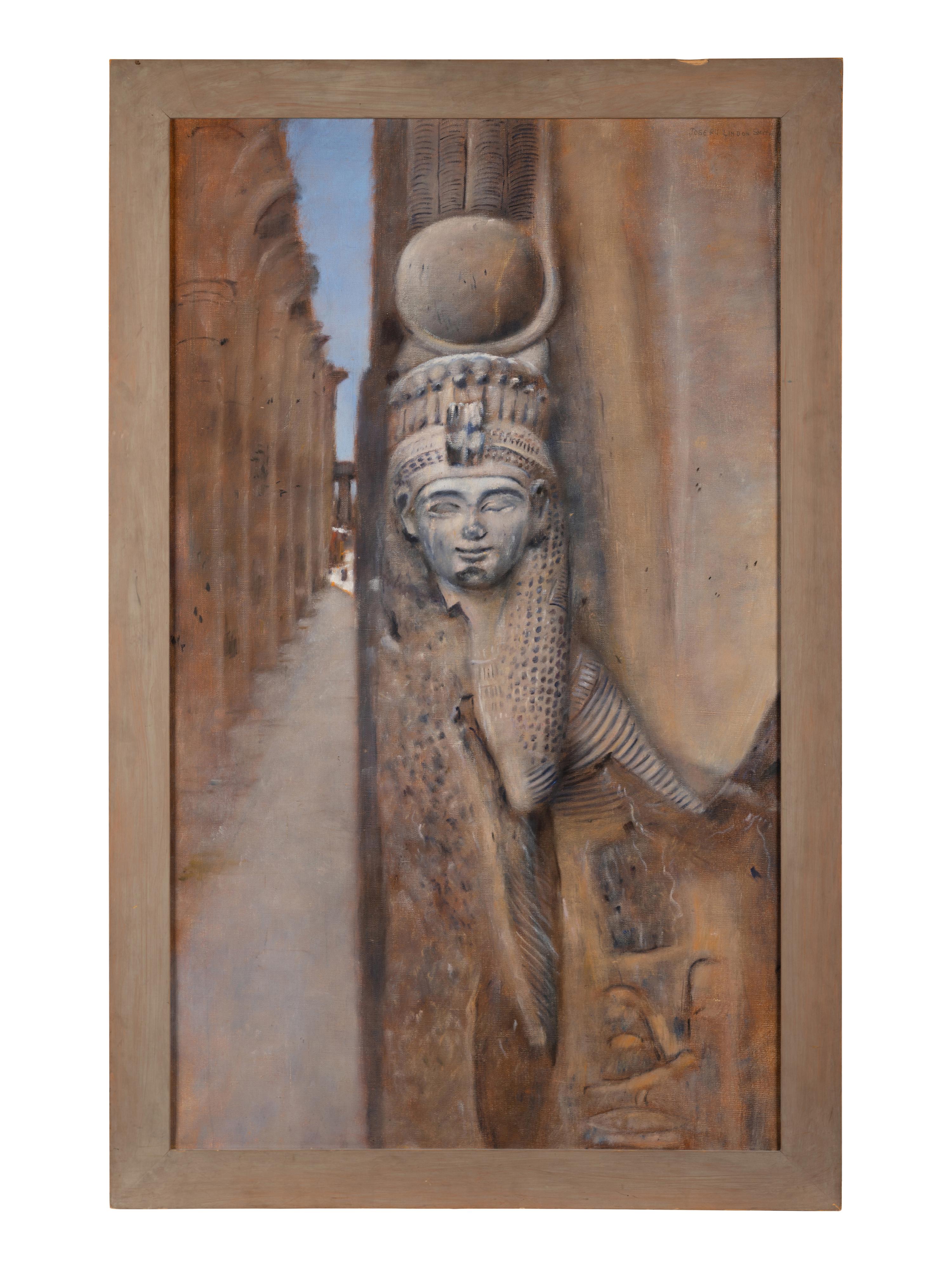 Temple Columns with Sun God, Luxor