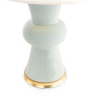A Pair of Contemporary Light Blue-Glazed Table Lamps