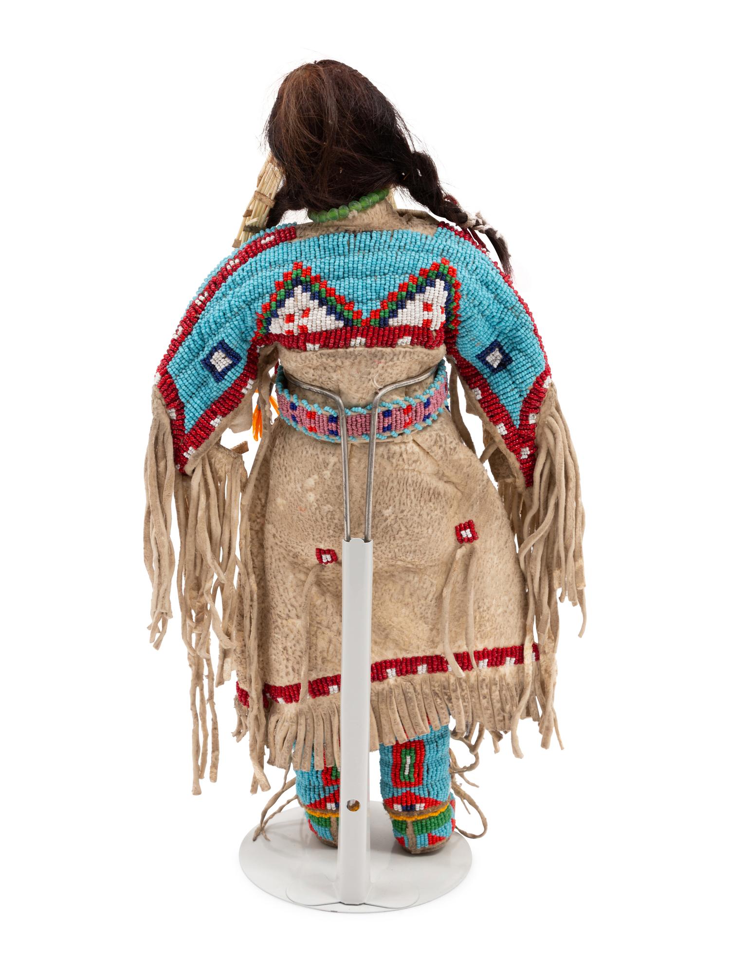 Cheyenne / Arapaho Beaded Hide Doll