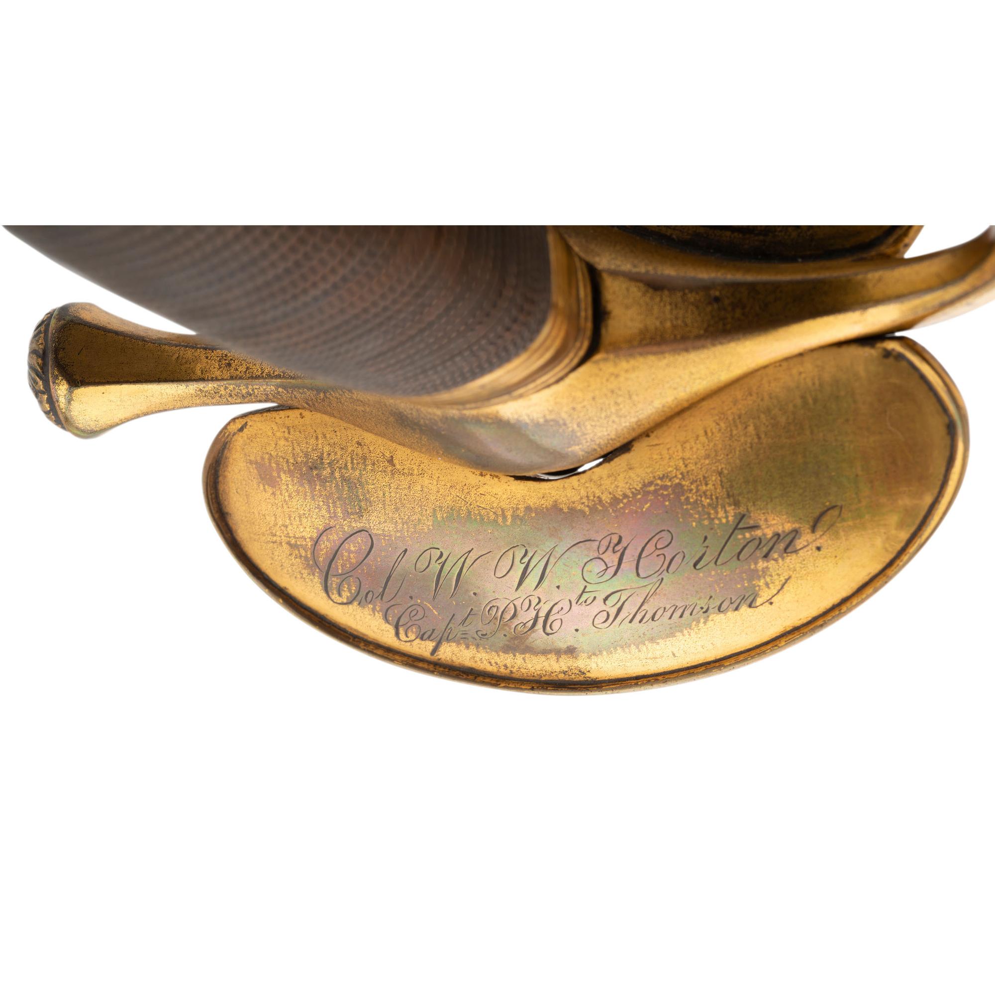 Published Ames Model 1851 General Officers' Sword Inscribed from Confederate Col. WW Horton to Capt. PH Thomas