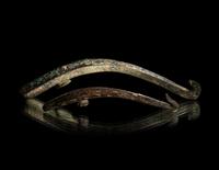 Two Inlaid Bronze Garment Hooks, Daigou