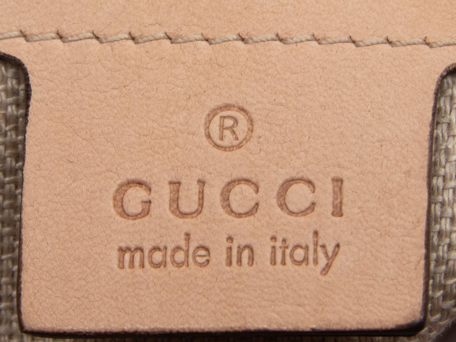 Gucci Calfskin Bag with Woven Leather Details
