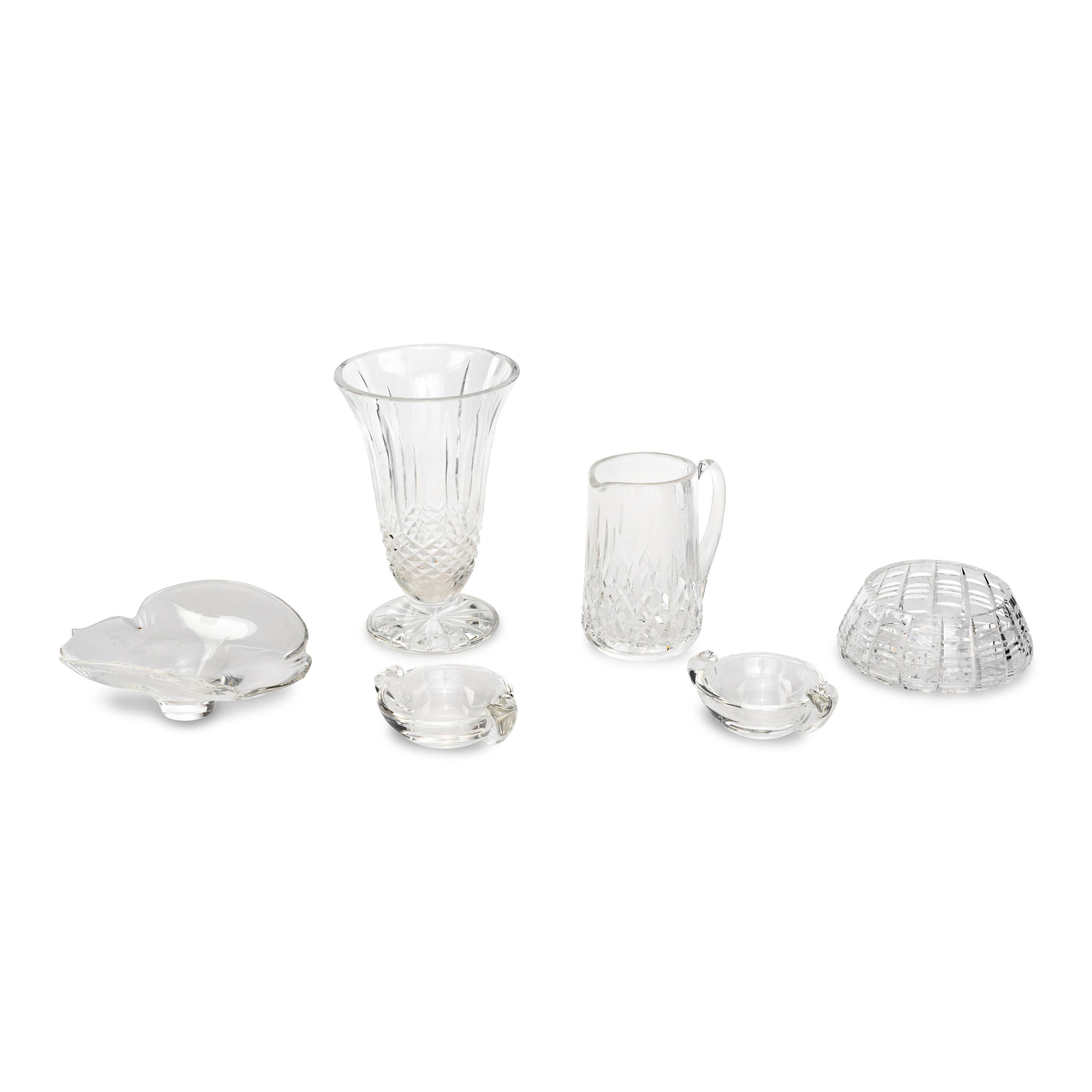 A Collection of Cut Glass and Molded Glass Serving Articles