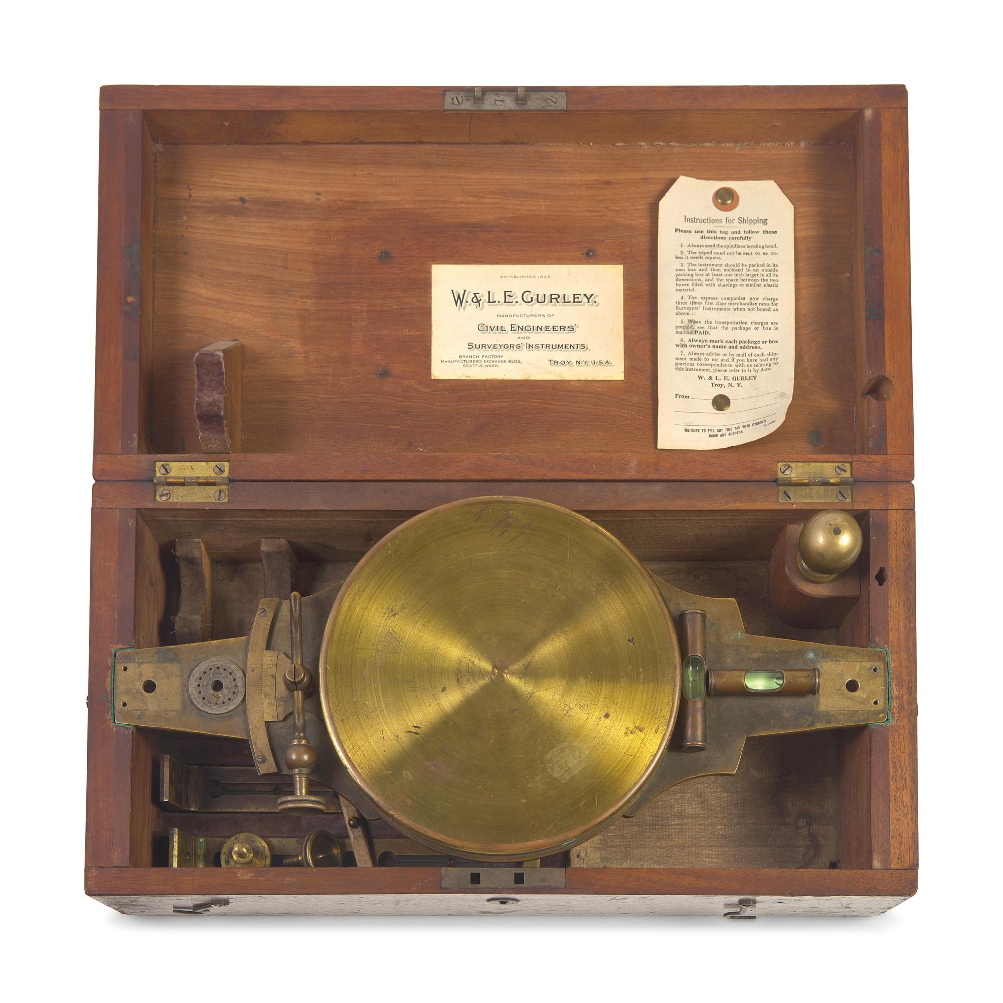 A William & Lewis Ephraim Gurley Surveyor's Compass