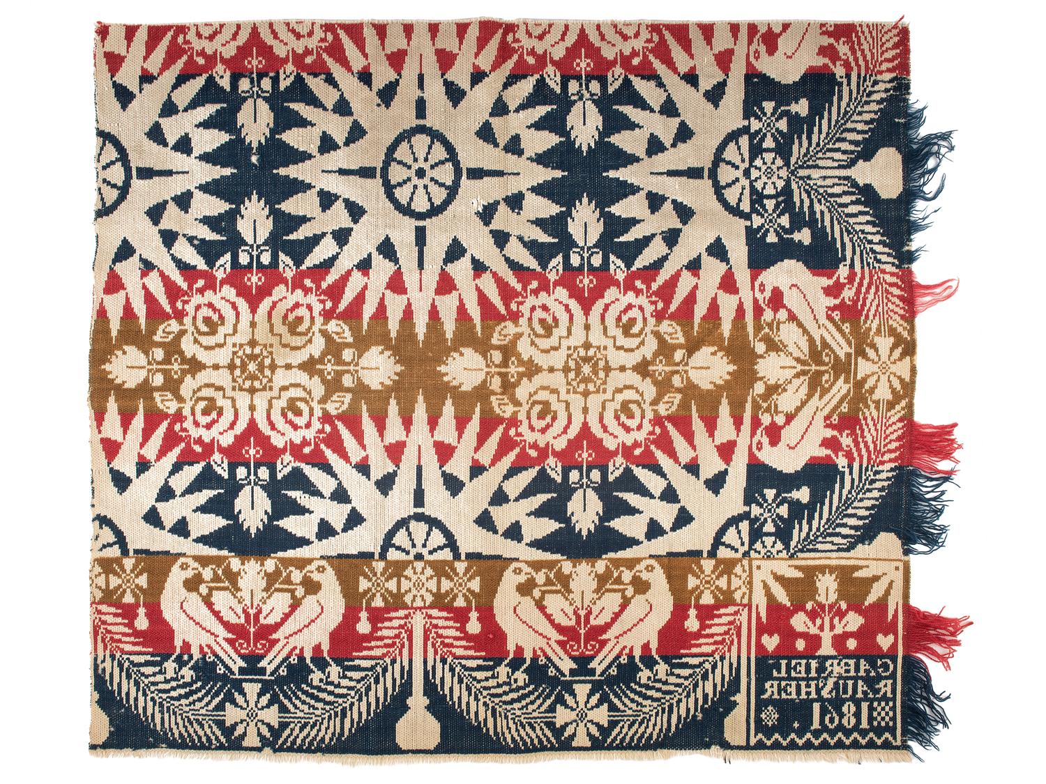 An American Needlework Alphabet and Verse Sampler Wrought by Minerva Scott