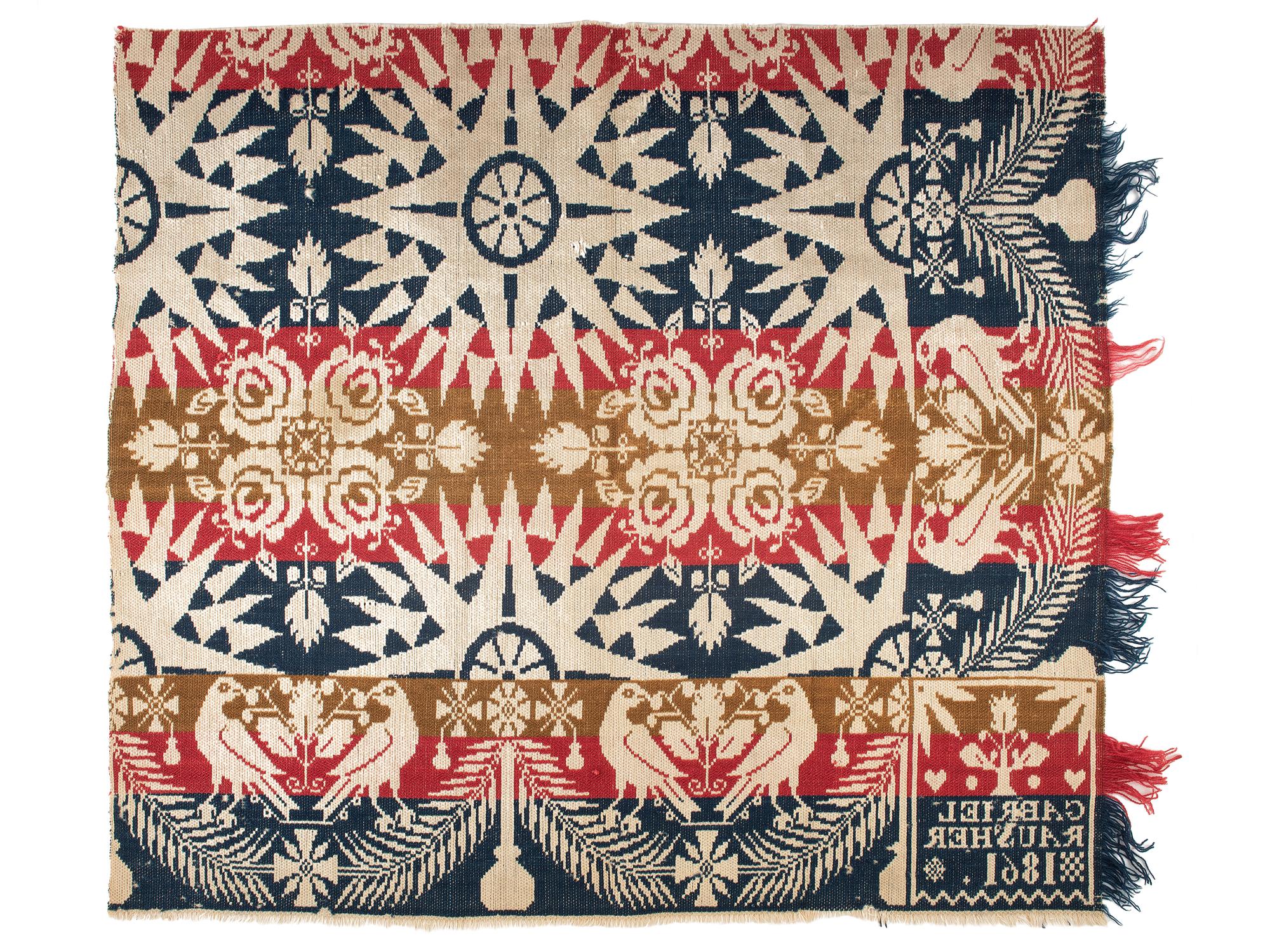 An American Needlework Alphabet and Verse Sampler Wrought by Minerva Scott
