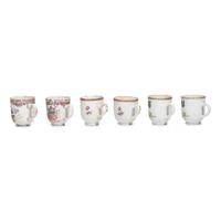 Twelve Chinese Export Armorial Porcelain and Famille Rose Tea and Coffee Cups and Saucers