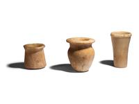 Three Egyptian Alabaster Vessels