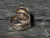 Abstract Sterling Silver Ring and Cuff Bracelet