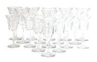 A Set of Crystal Stemware, Height of tallest 8 1/8 inches. — BACCARAT