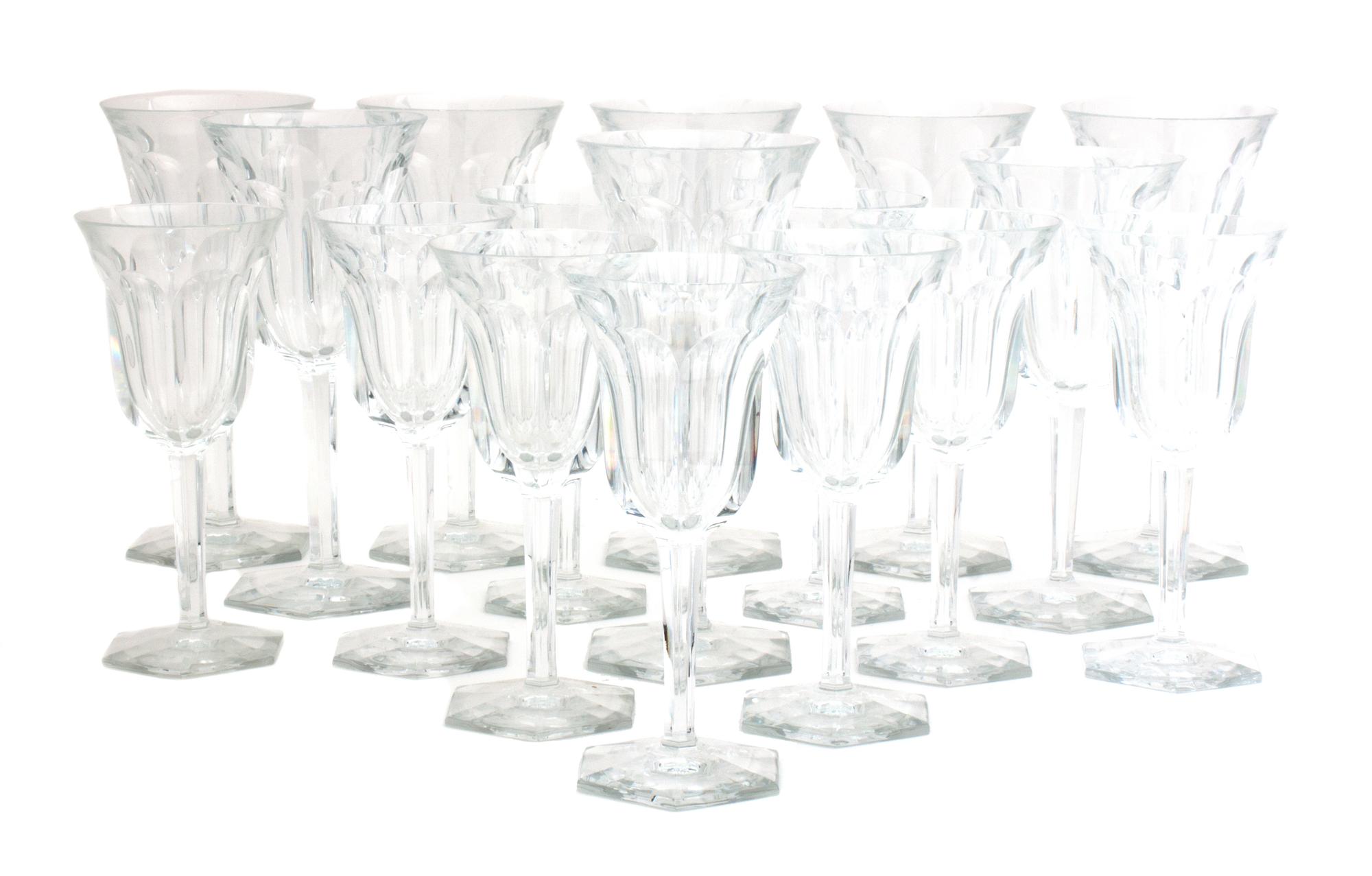 A Set of Crystal Stemware, Height of tallest 8 1/8 inches. — BACCARAT