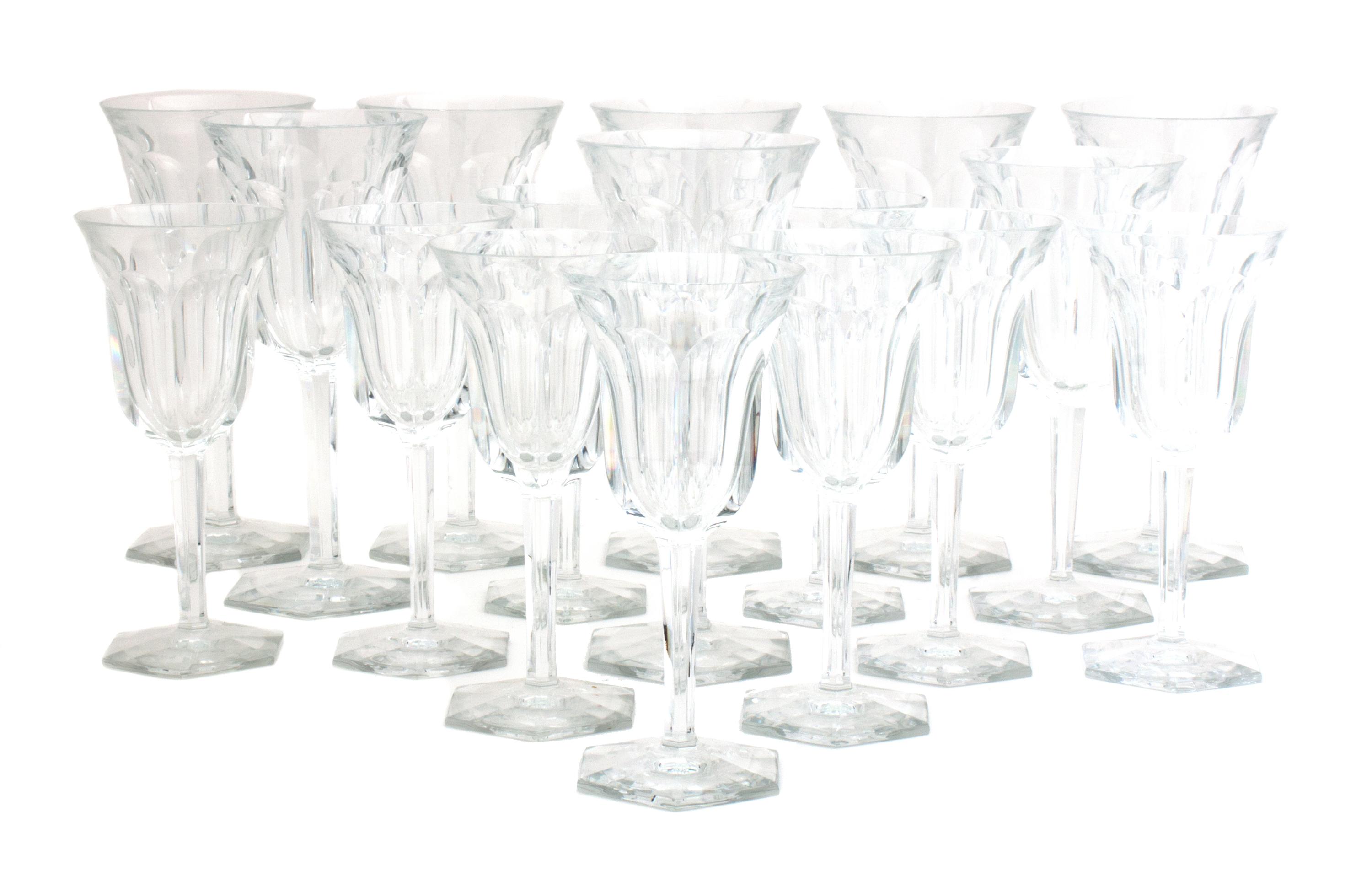 A Set of Crystal Stemware, Height of tallest 8 1/8 inches. — BACCARAT