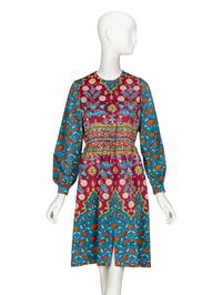 Oscar de la Renta, Printed Dress, 1970's