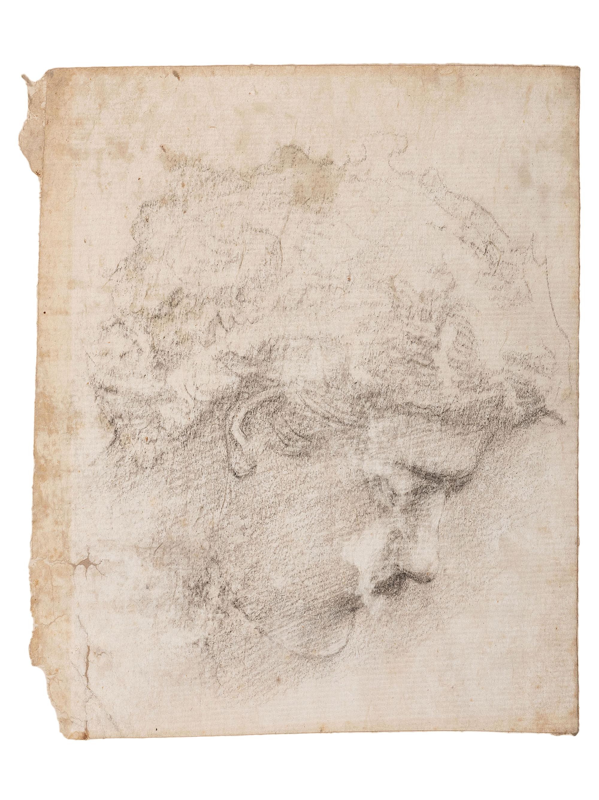 Head Study for the figure of Lancelot in "The Failure of Sir Lancelot" from the "Quest of the Holy Grail" series