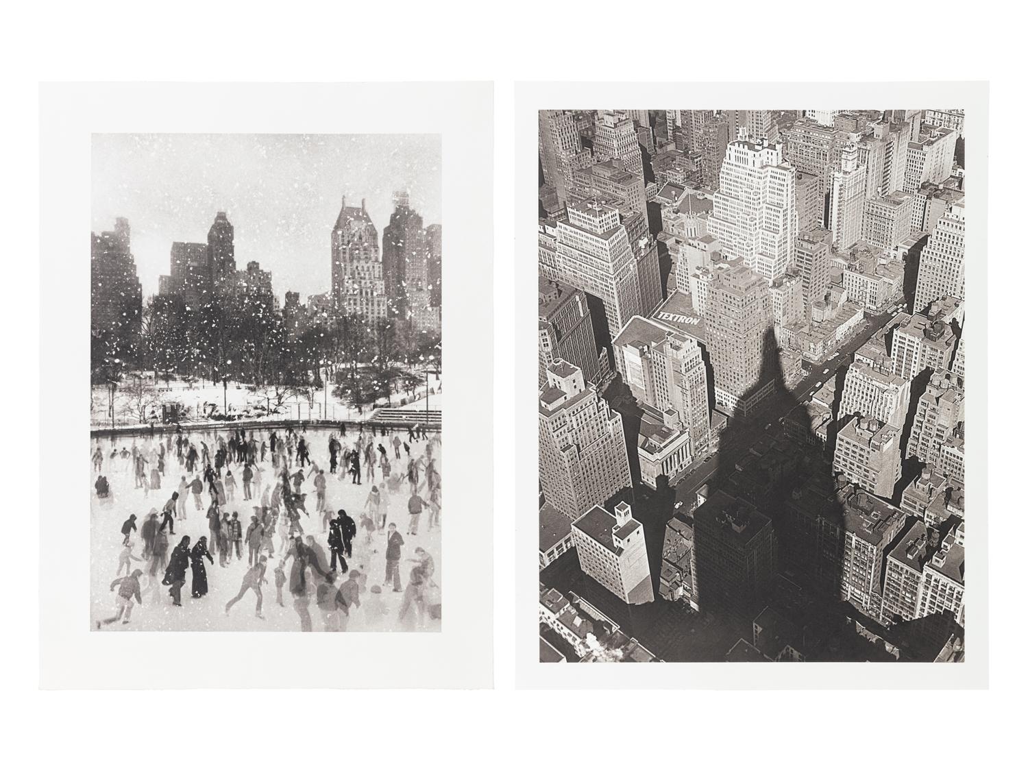 Edward Pfizenmaier 1926–2016) Wollman Rink, New York City, 1954; and Empire State Building, Shadow, New York City, 1949