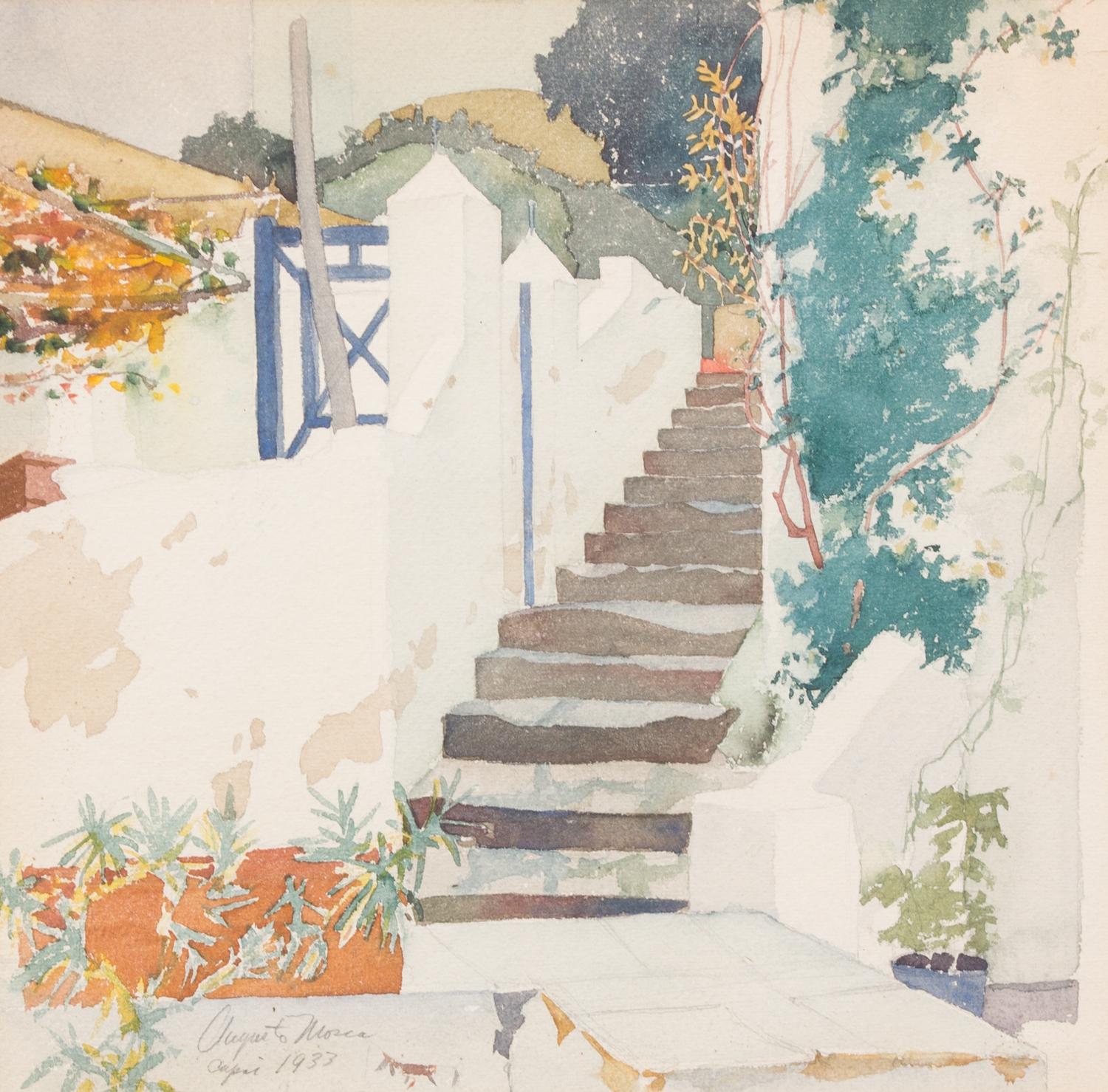 August Mosca, (American, 1909-2002), Works of Capri, 1933