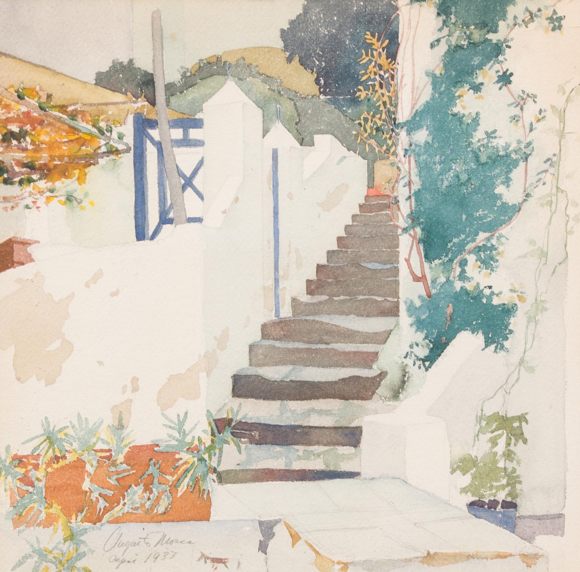 August Mosca, (American, 1909-2002), Works of Capri, 1933