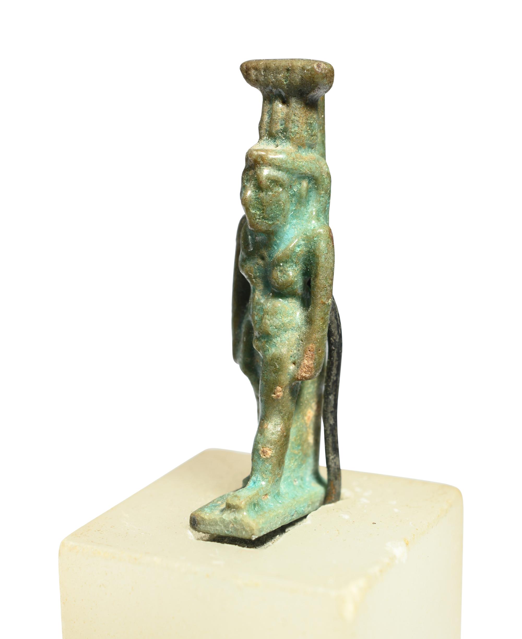 An Egyptian Faience Nephthys