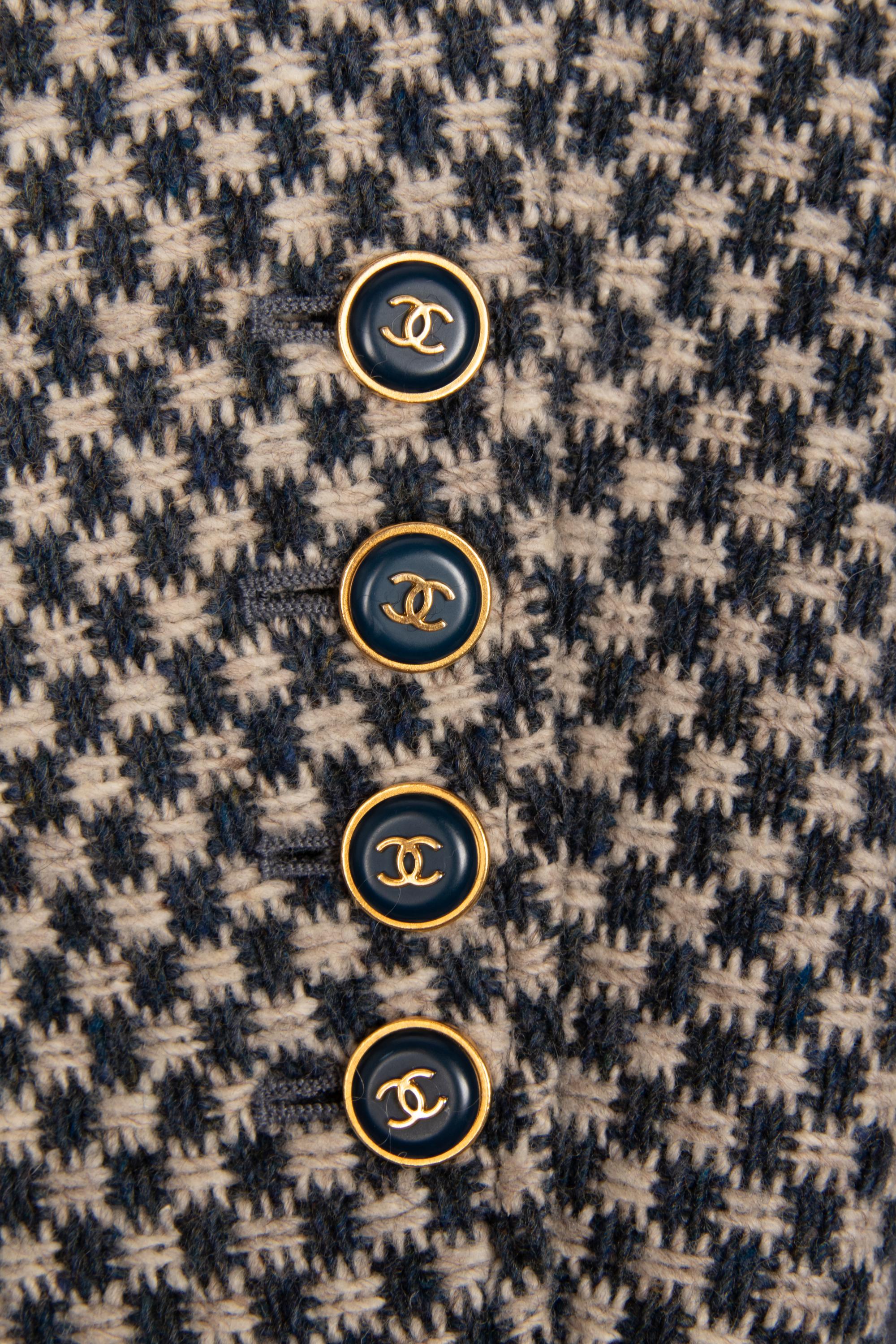 Chanel Tweed Checked Jacket, 1990's