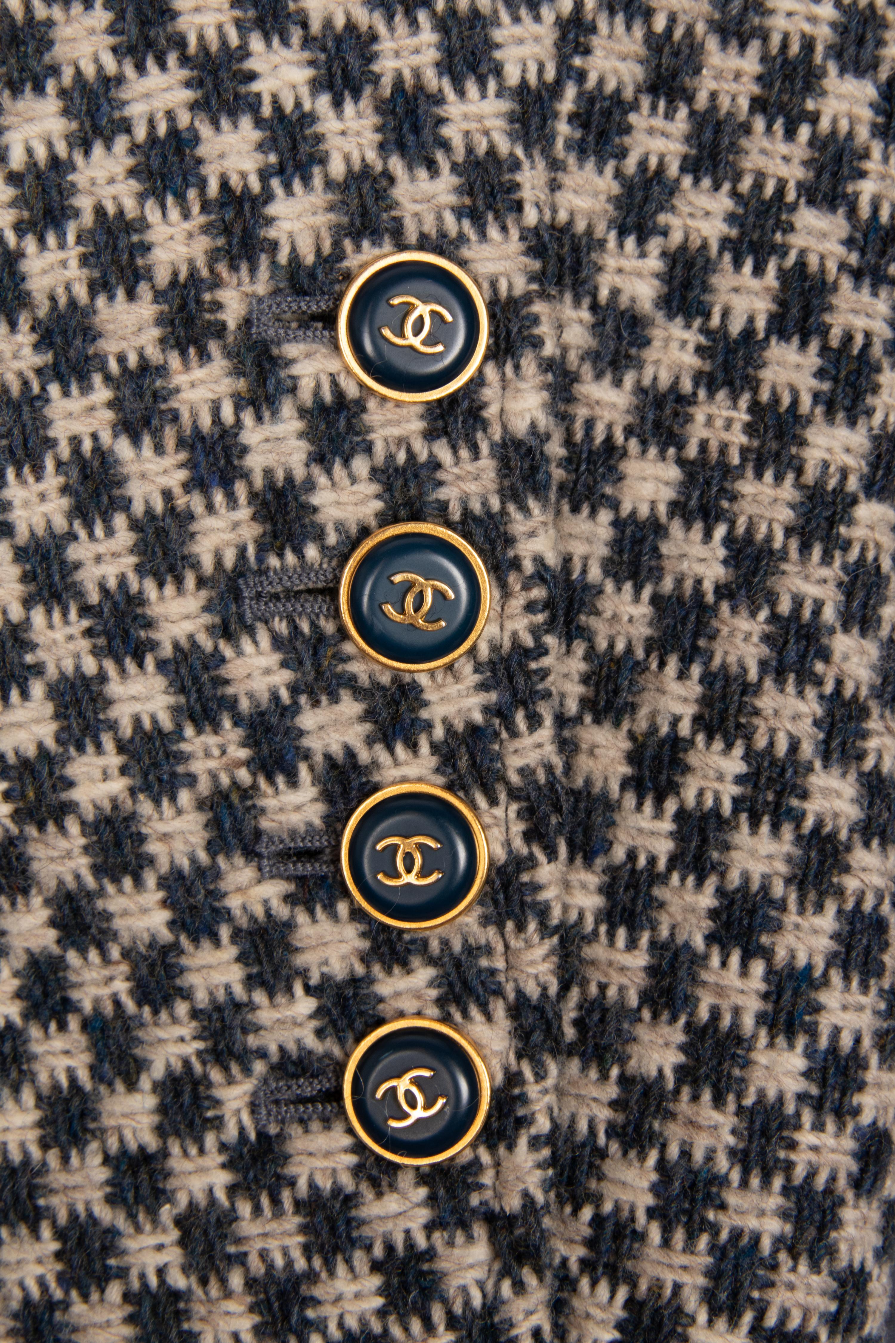 Chanel Tweed Checked Jacket, 1990's