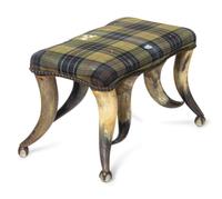 A Victorian Horn Stool