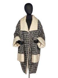 Christian Dior Tweed Coat & Scarf