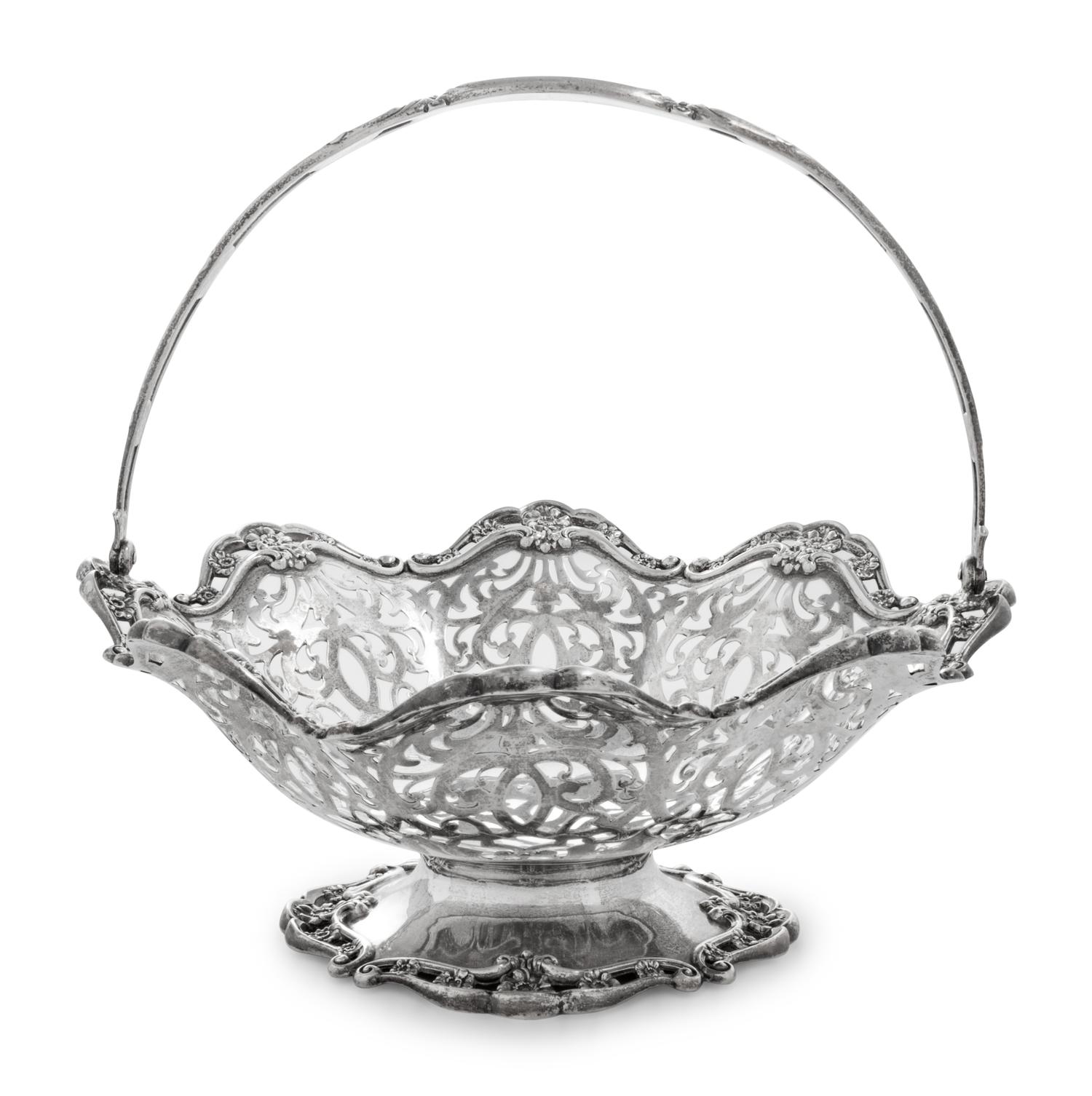 An American Silver Centerpiece Basket