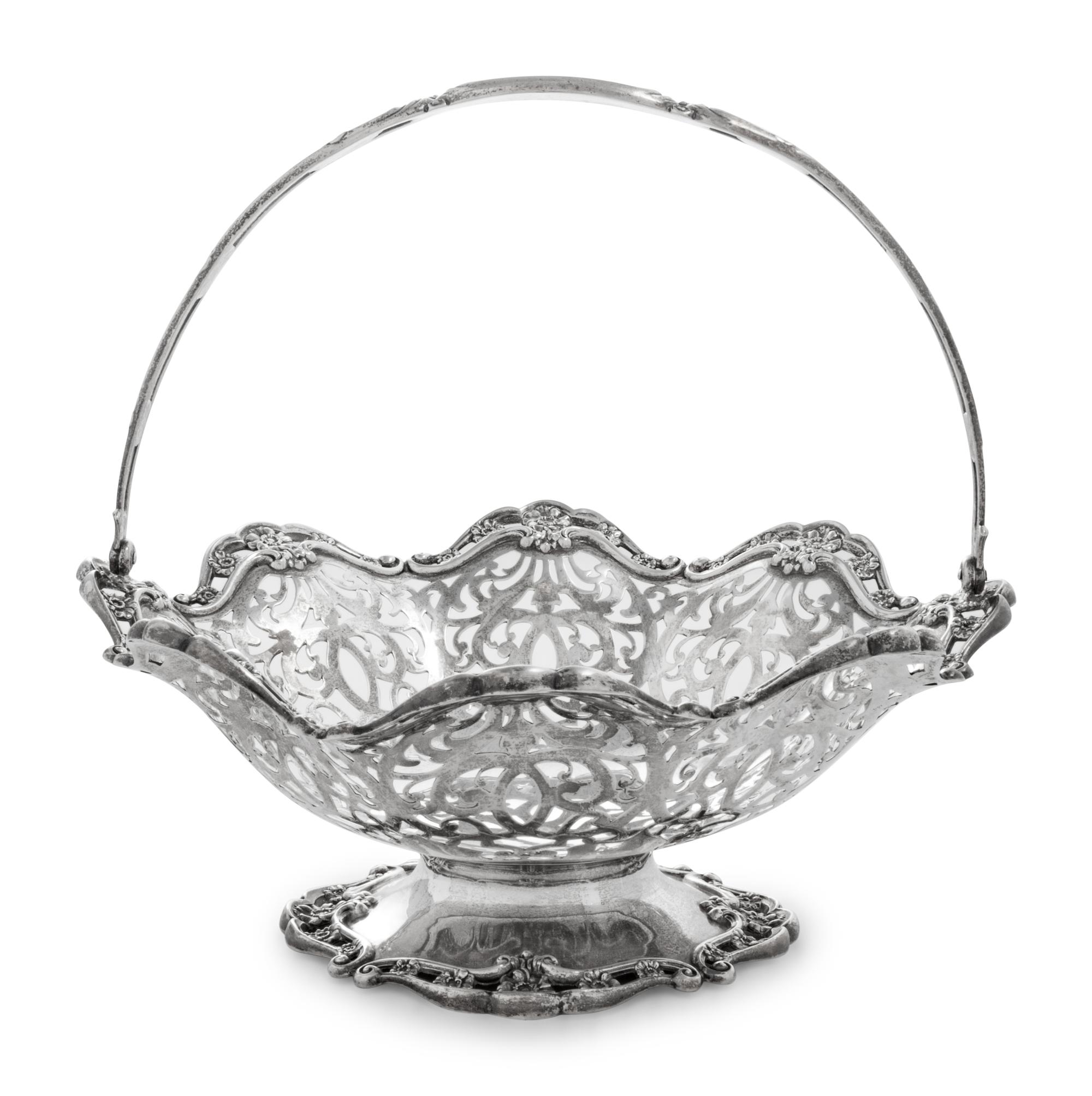An American Silver Centerpiece Basket