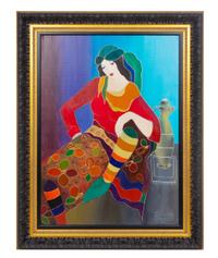Itzchak Tarkay painting, 34 x 44 in.,